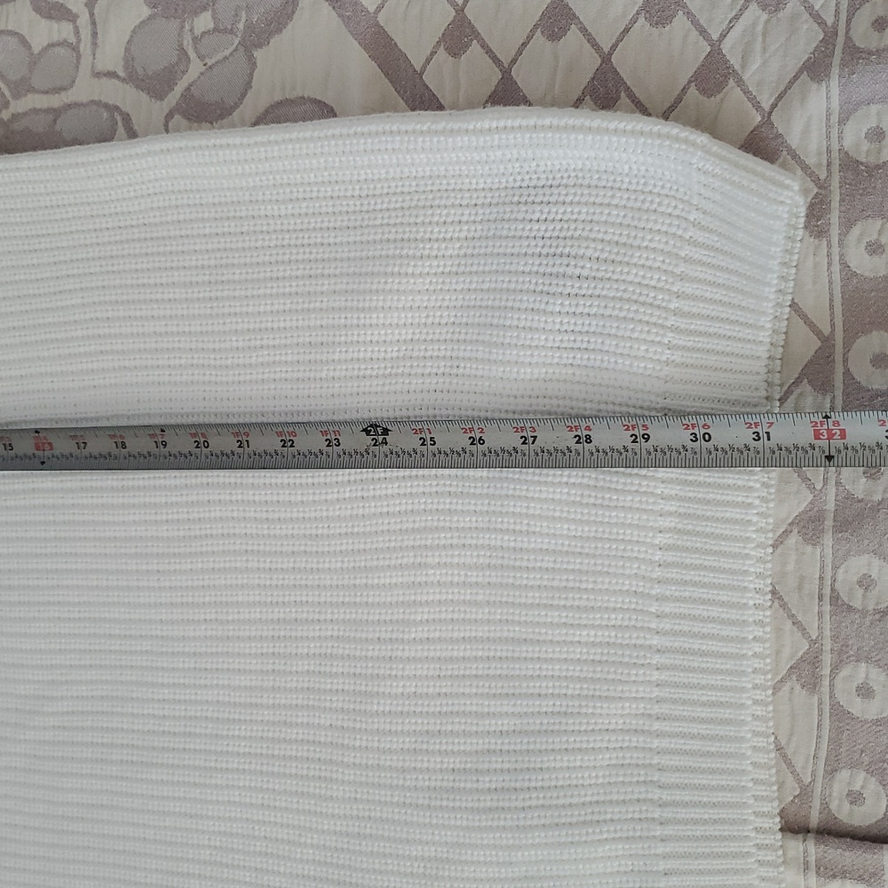 ZARA White Turtleneck Long Women's Sweater. XL. - Picture 5 of 9
